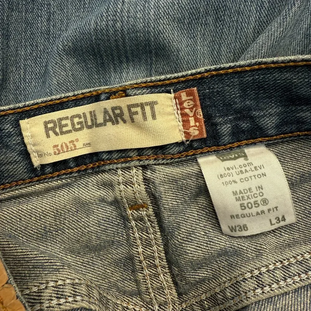 Levi’s 36/34 men’s 505 blue denim jeans pants